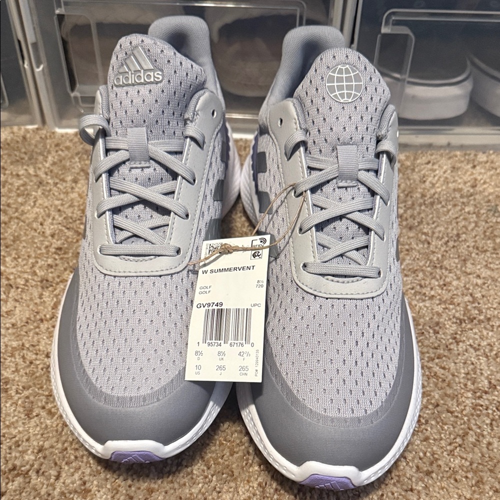 Women’s Adidas Light Gray GOLF Athletic Sneakers